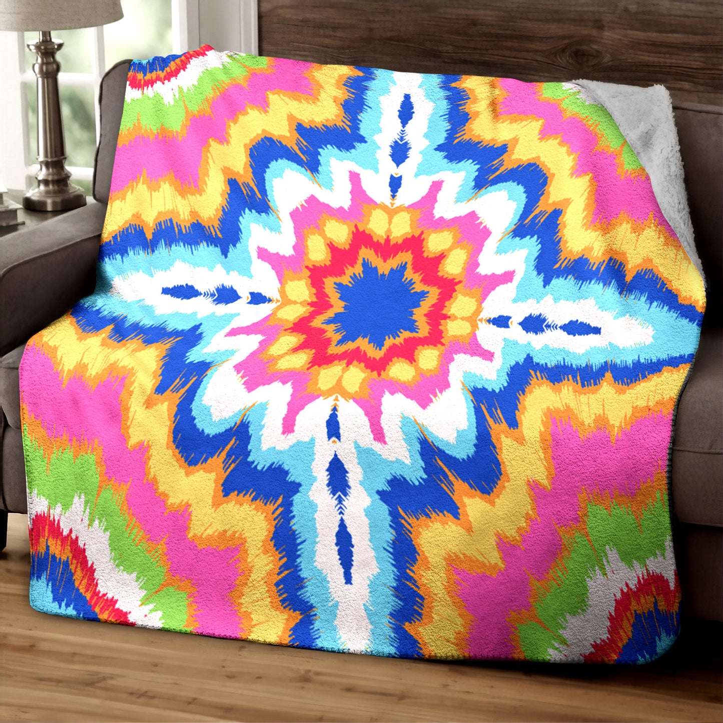 Tie Dye HT040945TT Sherpa Fleece Blanket
