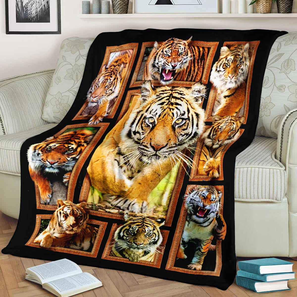 Tiger CL240891MD Sherpa Fleece Blanket