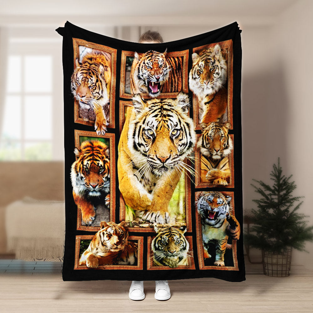 Tiger CL240891MD Sherpa Fleece Blanket