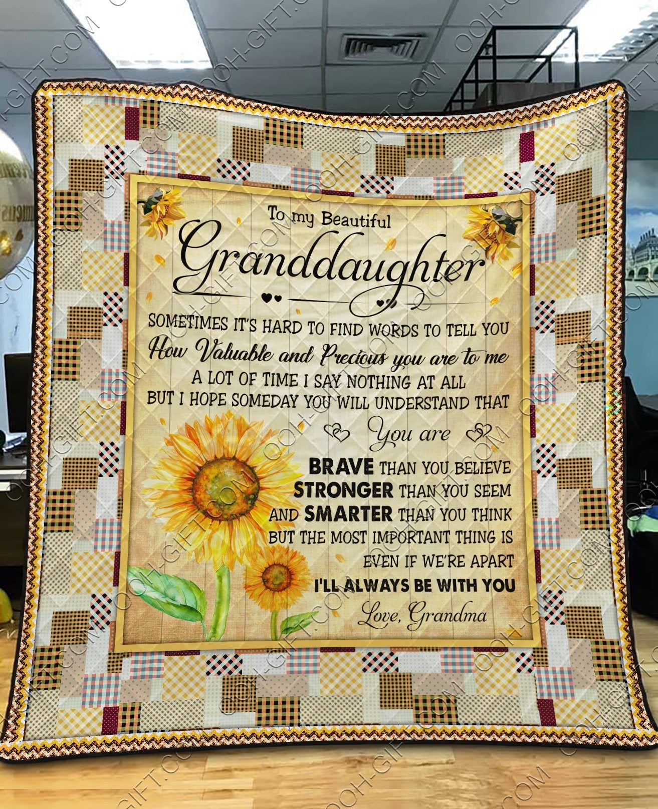 To My Beautiful Granddaughter CL01110661MDQ Quilt Blanket