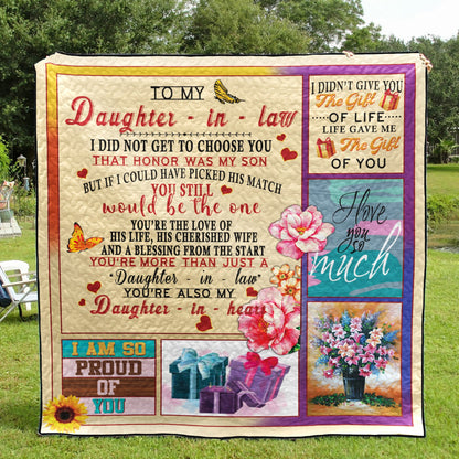 To My Daughter In Law 19110050 Quilt Blanket