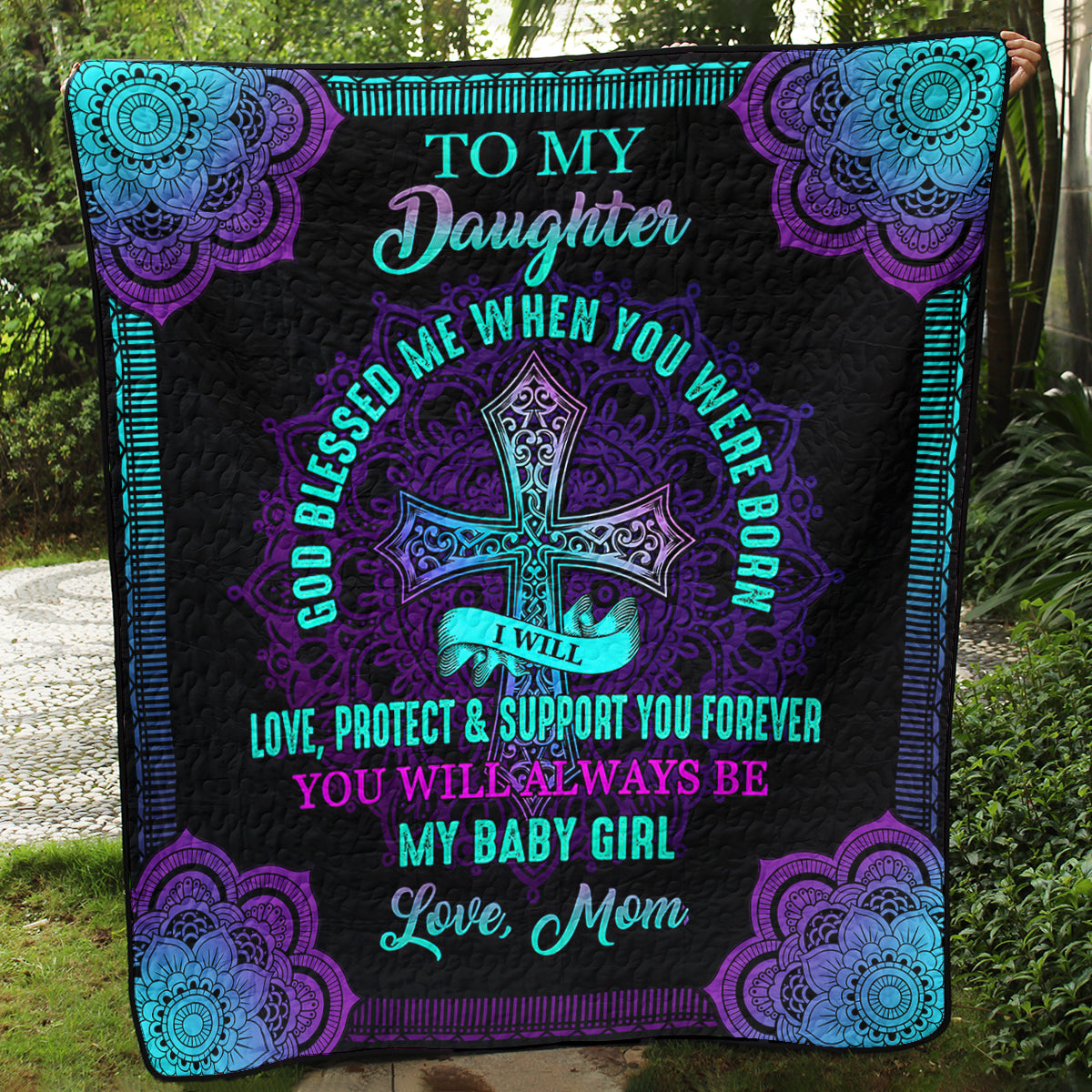 To My Daughter Christian  Art Quilt TL020606Y