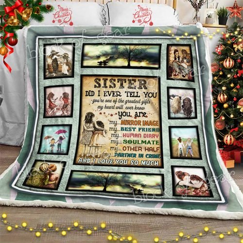 To My Beautiful Sister CL30100330MDF Sherpa Fleece Blanket