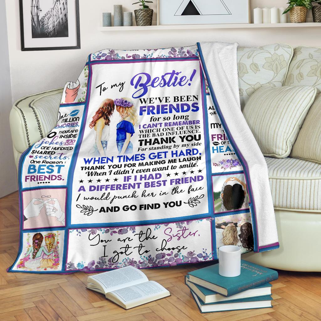 To My Bestie CLM0512532S Sherpa Fleece Blanket