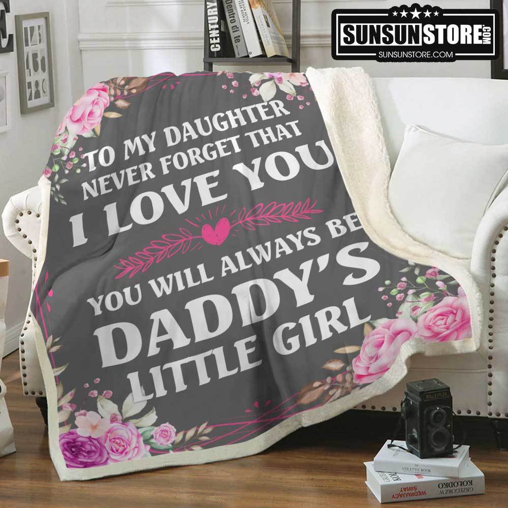 To My Daughter CLM2210156S Sherpa Fleece Blanket