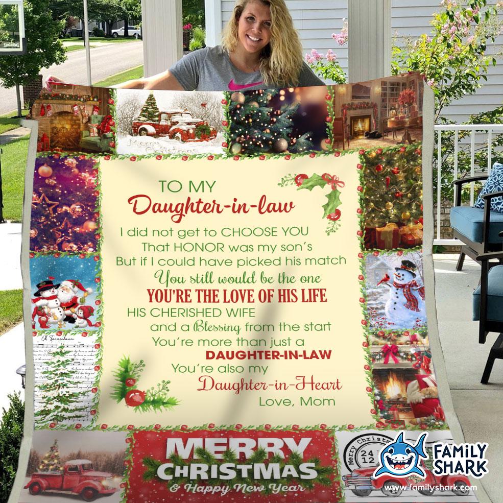 To My Daughter In Law CL15110269MDF Sherpa Fleece Blanket