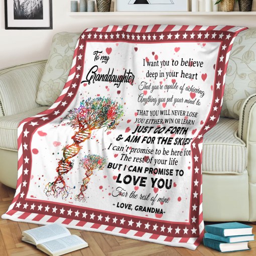 To My Granddaughter CLM2210164S Sherpa Fleece Blanket