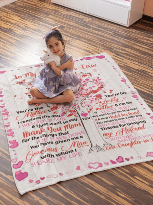To My Mother-In-Law CLM2711638S Sherpa Fleece Blanket