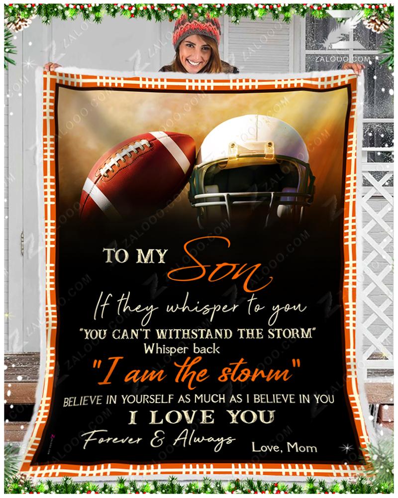 To My Son Mom CL02111690MDF Sherpa Fleece Blanket