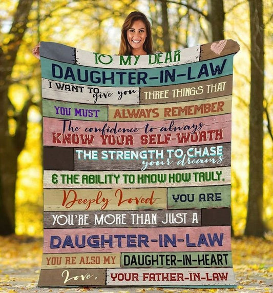 To my dear daughter in law CLA0411372F Sherpa Fleece Blanket