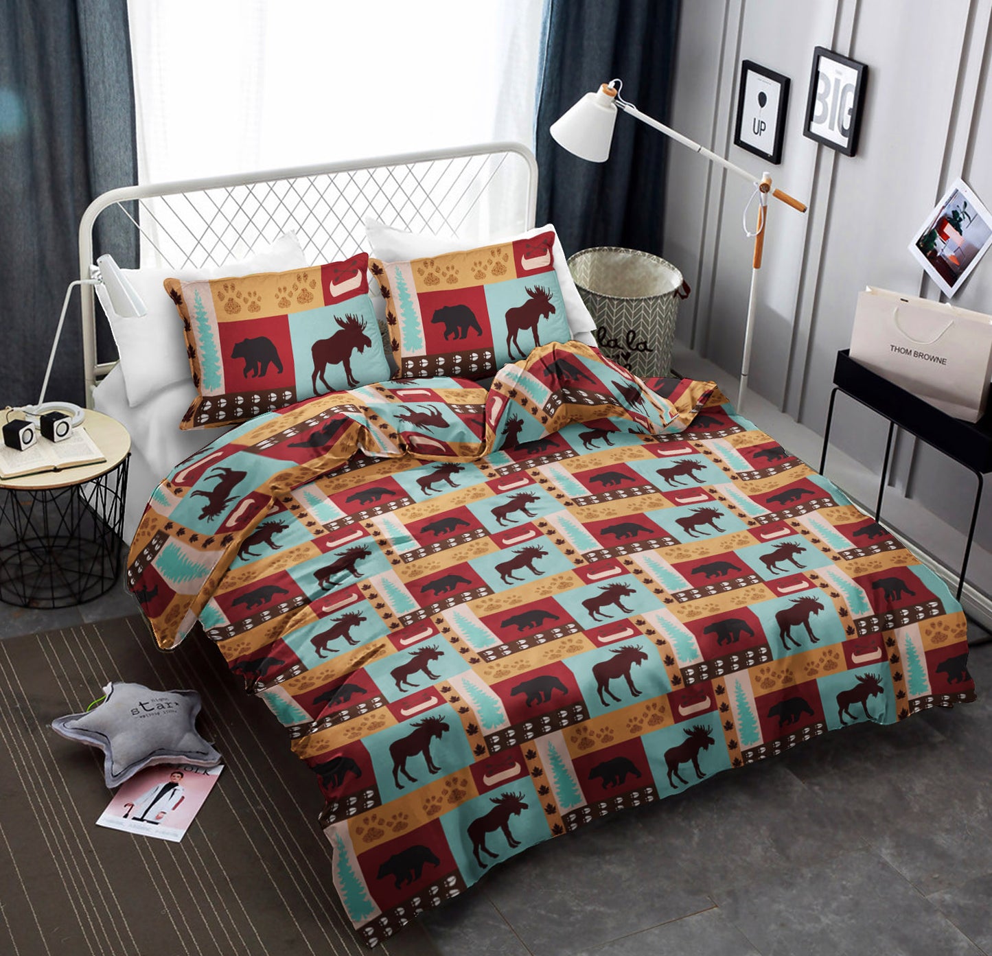 Trailhead Patch Moose Bear CLA2609213B Bedding Sets