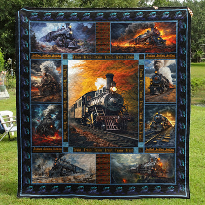 Train Art Quilt HT031105