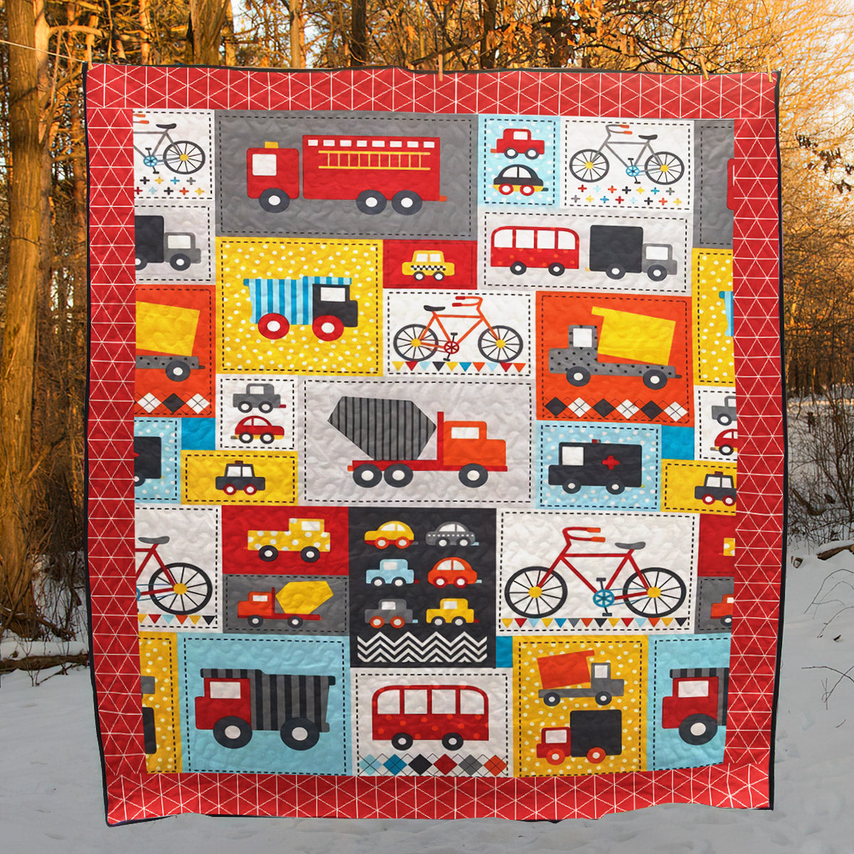 Transportation CLT1810240H Quilt Blanket