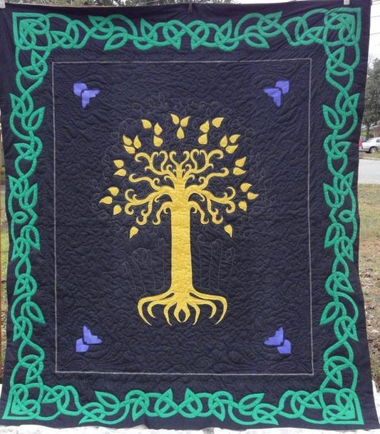 Tree Of Life Celtic CLA0910715Q Quilt Blanket