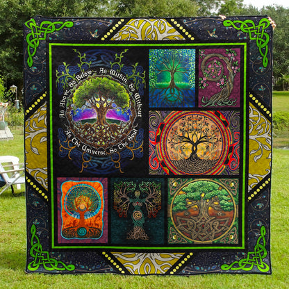 Tree Of Life Hippie Quilt Blanket TL050705Y