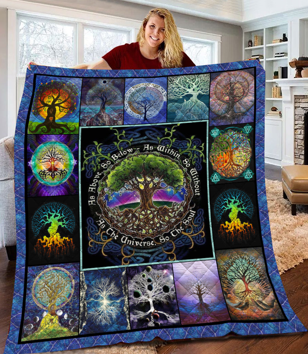 Tree Of Life Quilt Blanket HN291002M