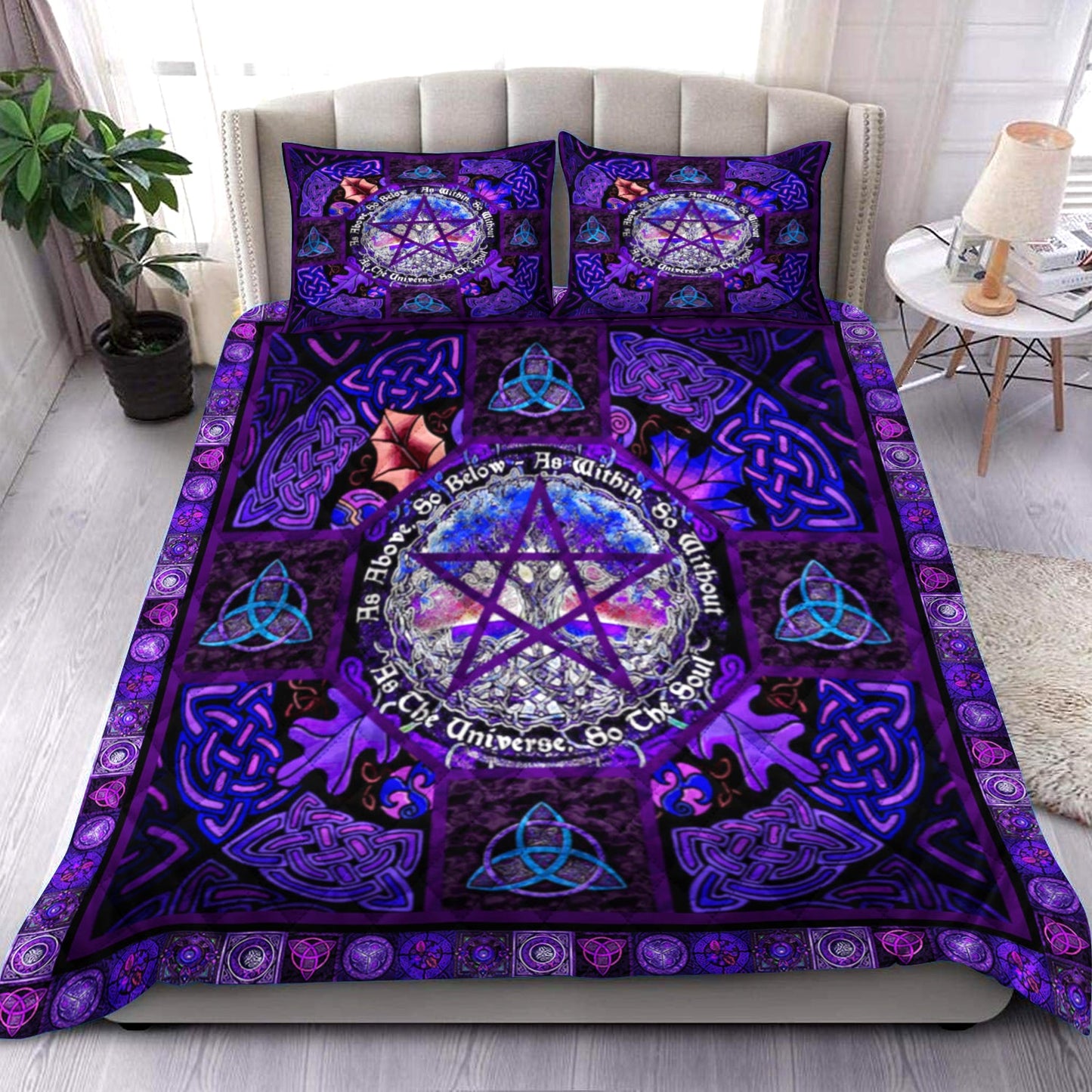 Tree Of Life Wicca Quilt Bedding Set HM2209003