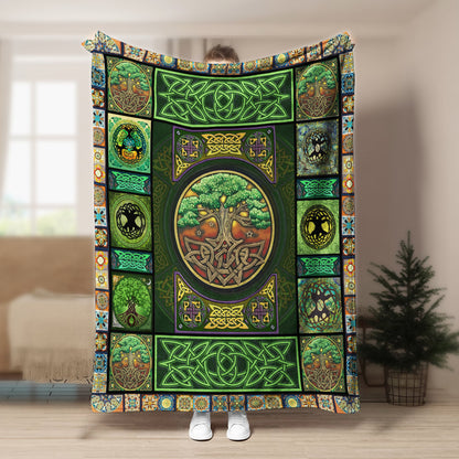 Tree Of Life CL280857MDF Sherpa Fleece Blanket