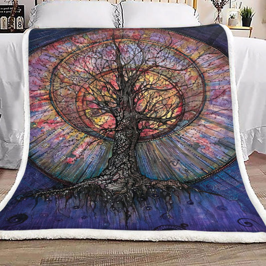 Tree Of Life TT1809172TT Sherpa Fleece Blanket