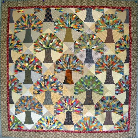 Trees CLP2211334Q Quilt Blanket