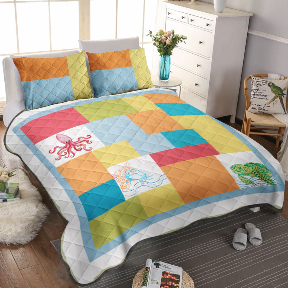 Tropic Escape CLA0411507B Quilt Bedding Set