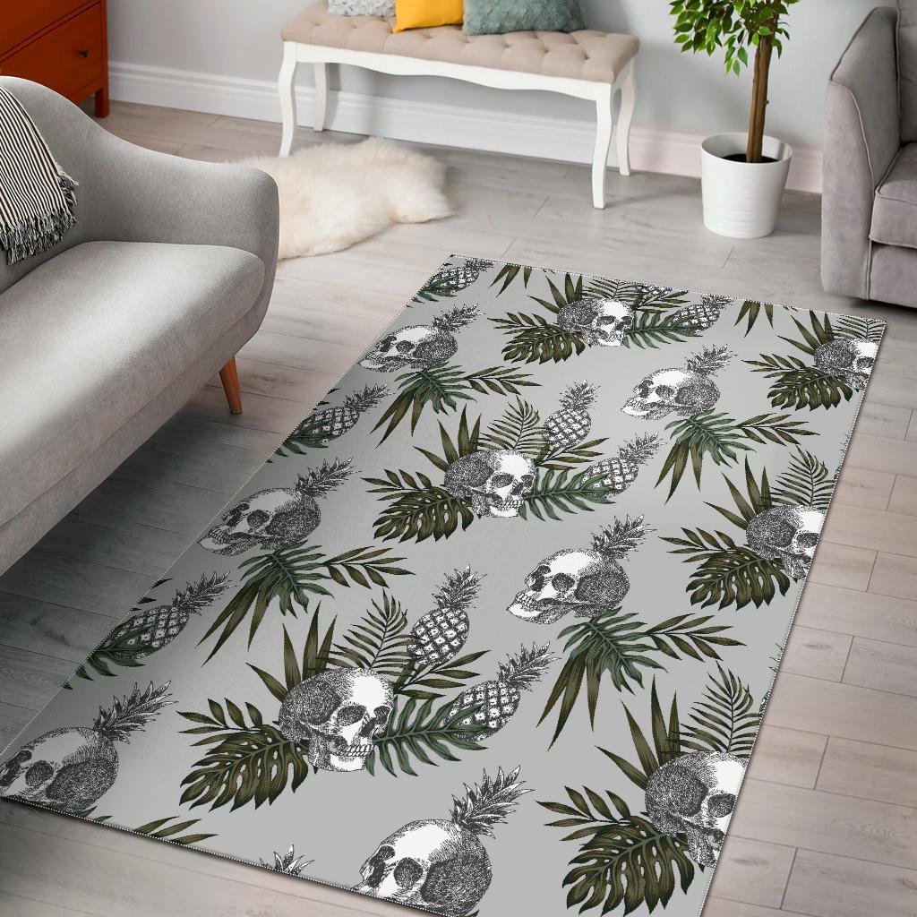 Tropical Pineapple Skull CL17100661MDR Rug