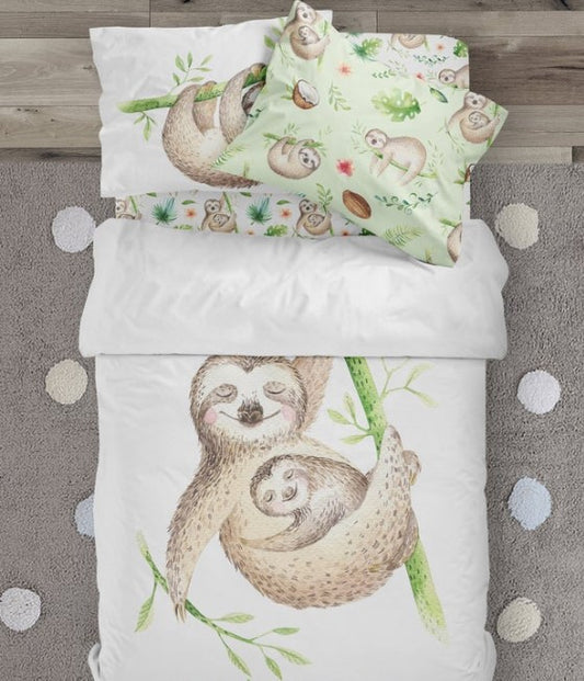 Tropical Sloth Baby And Mom CLT0910137T Bedding Sets