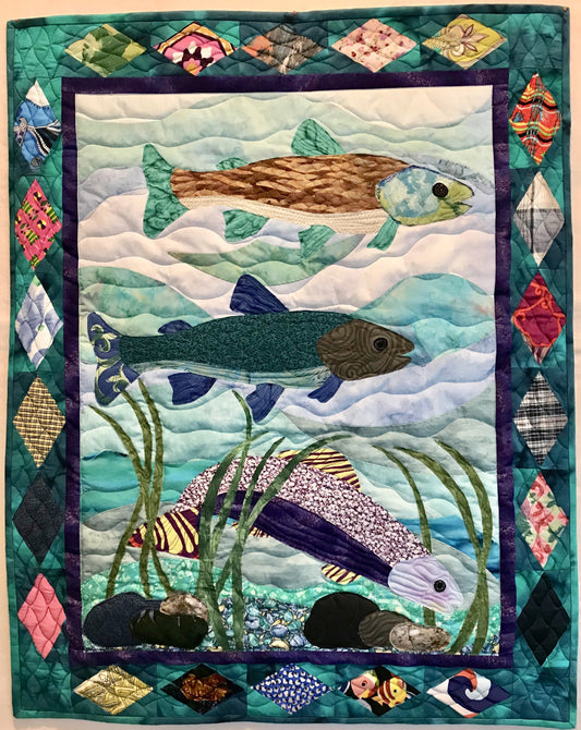 Trout CLM0111286 Quilt Blanket
