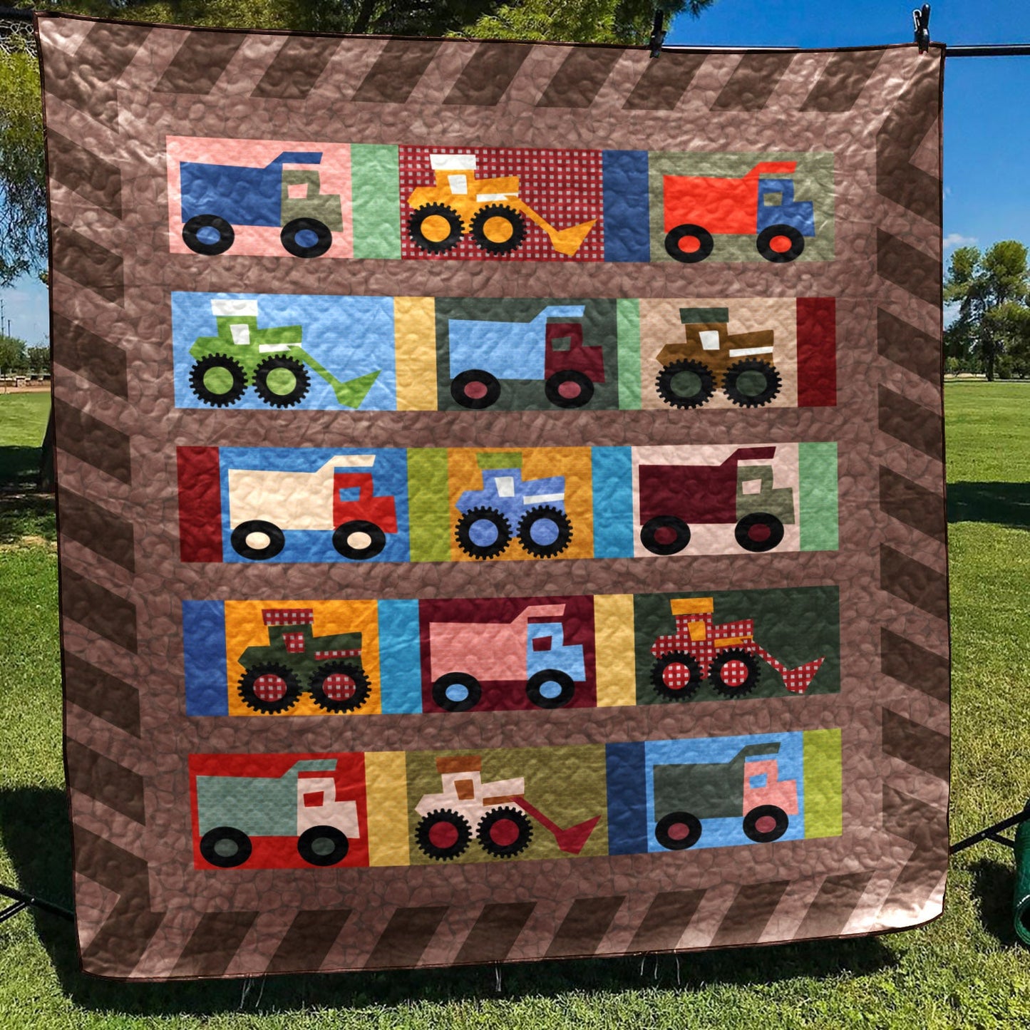 Truck CLM170643 Quilt Blanket