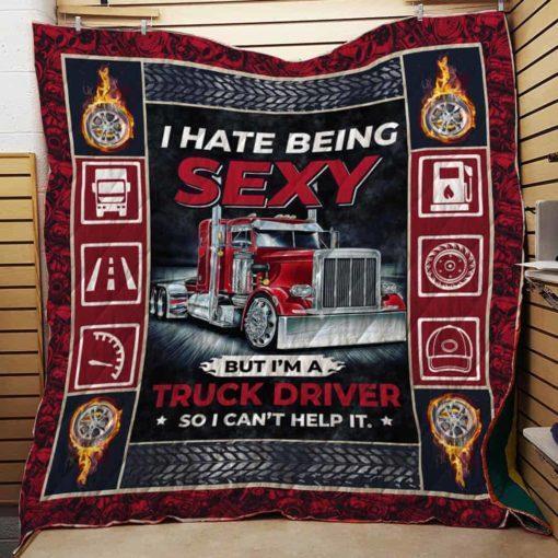 Truck Driver CLH0611336Q Quilt Blanket