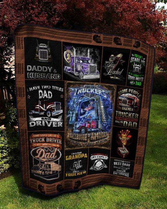 Trucker Dad NN170514 Quilt Blanket