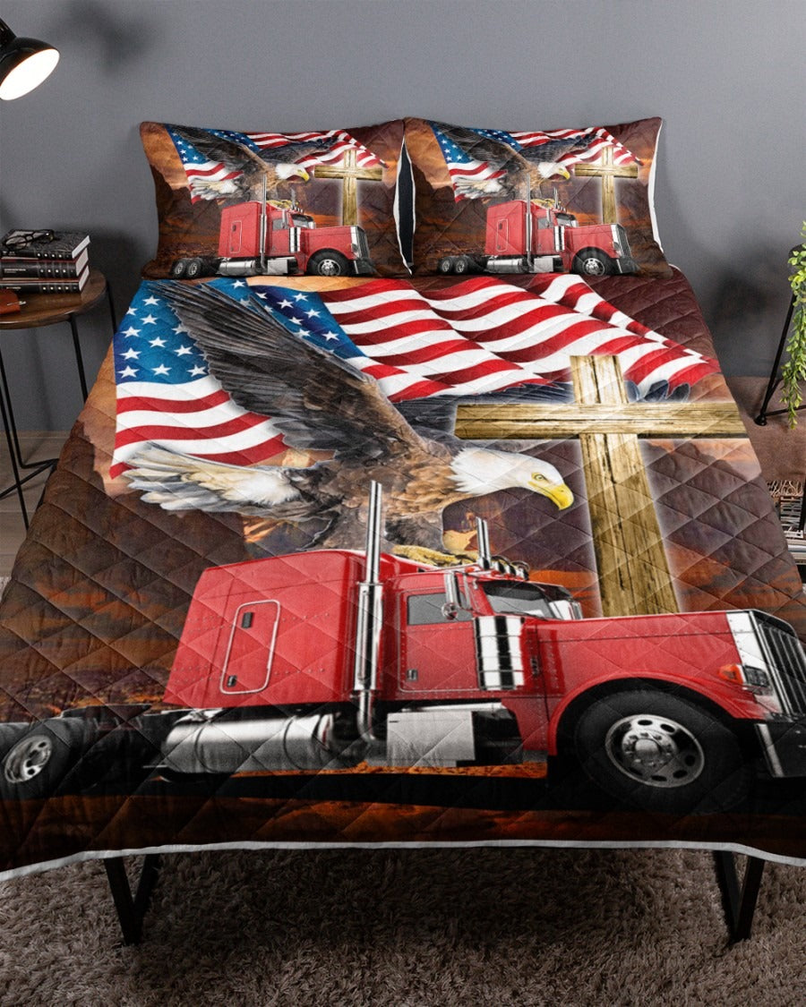 Trucker Quilt Bedding Set CLH1409011