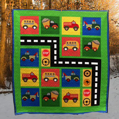 Trucks CLA1810578Q Art Quilt