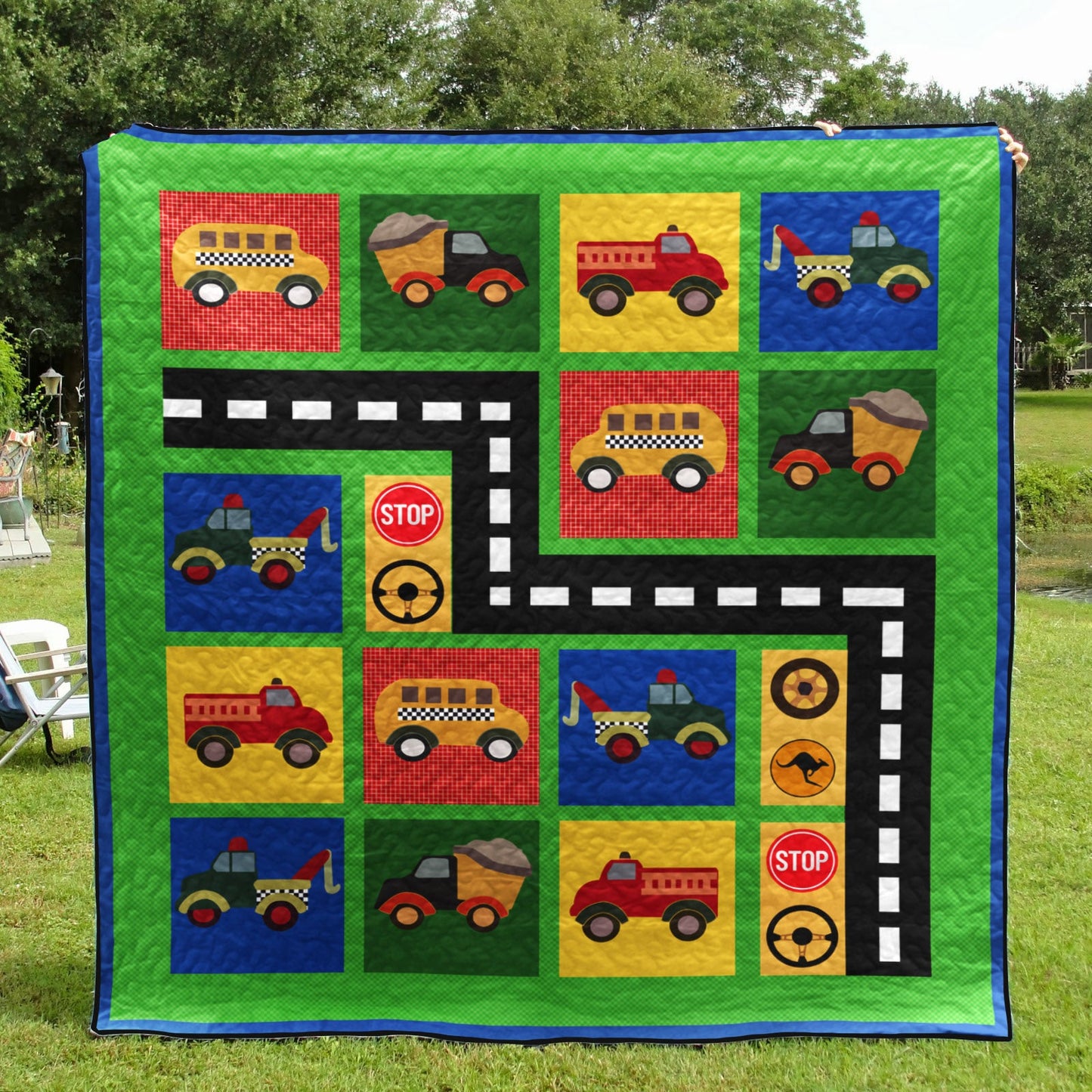 Trucks CLA1810578Q Art Quilt