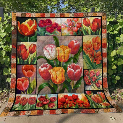 Tulip Love Quilt Blanket ND201207