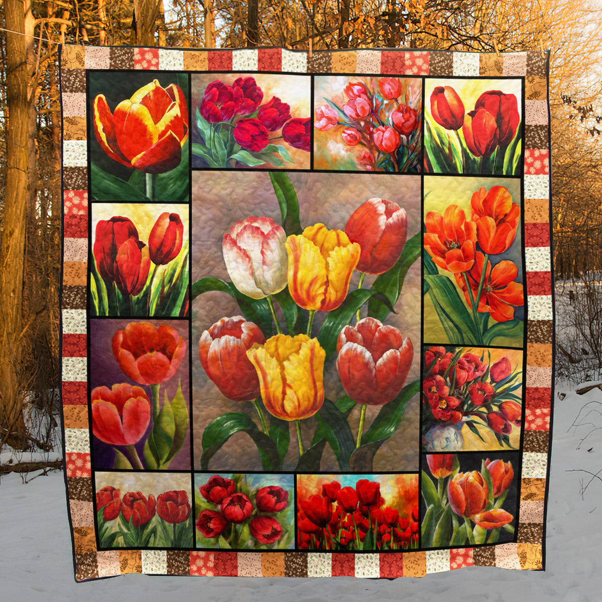 Tulip Love Quilt Blanket ND201207