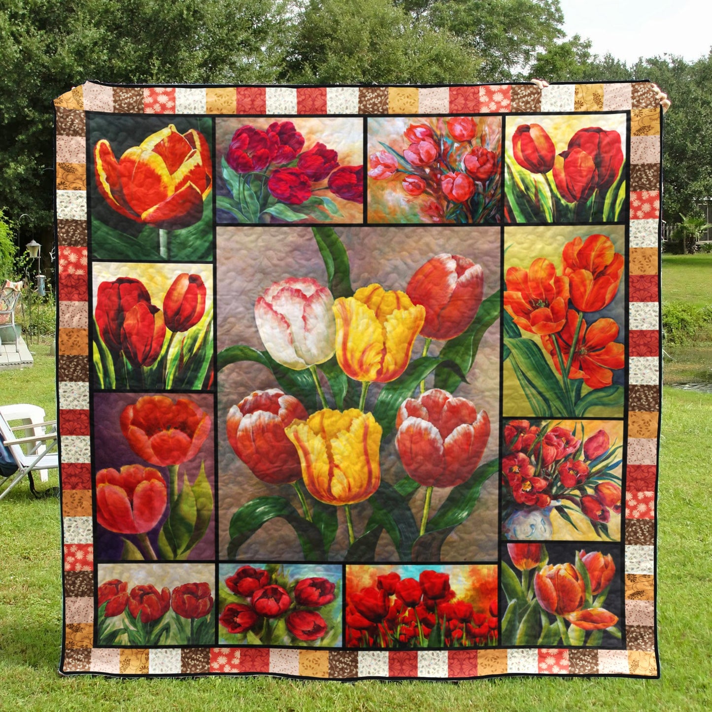 Tulip Love Quilt Blanket ND201207