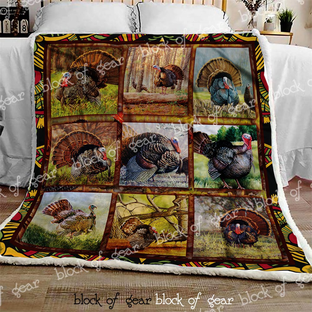 Turkey CL0210216MDF Sherpa Fleece Blanket