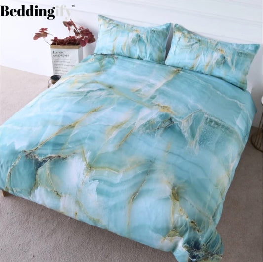 Turquoise Marble CLH1510225B Bedding Sets