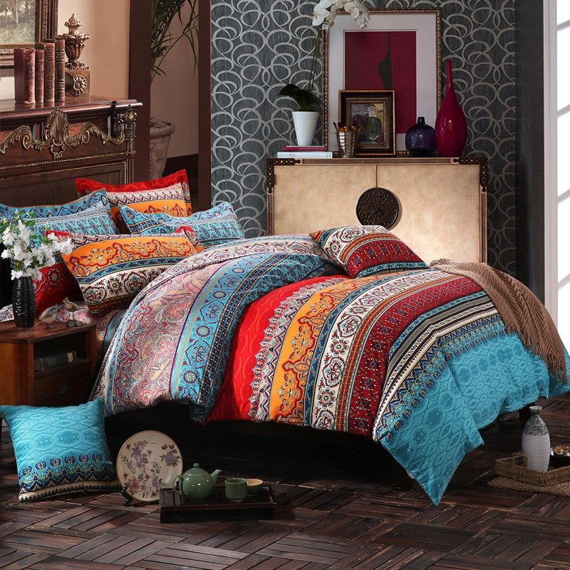 Turquoise Peacock CLA1210485B Bedding Sets