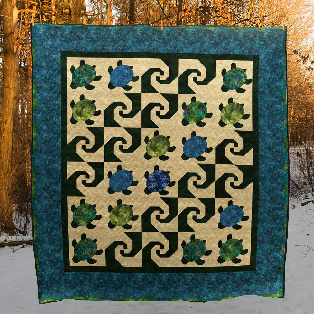 Turtle CL070624 Quilt Blanket