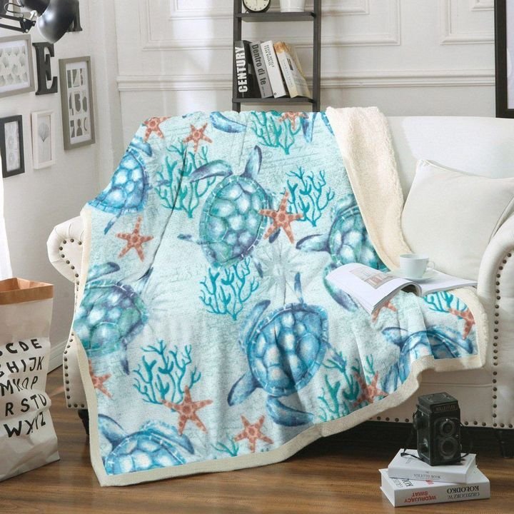 Turtle CL150866MD Sherpa Fleece Blanket