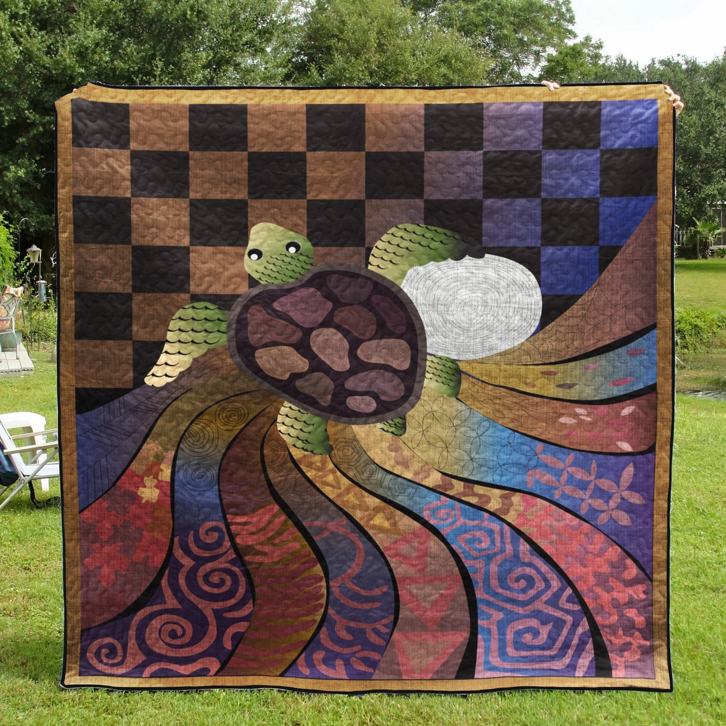 Turtle CLA0710762Q Quilt Blanket