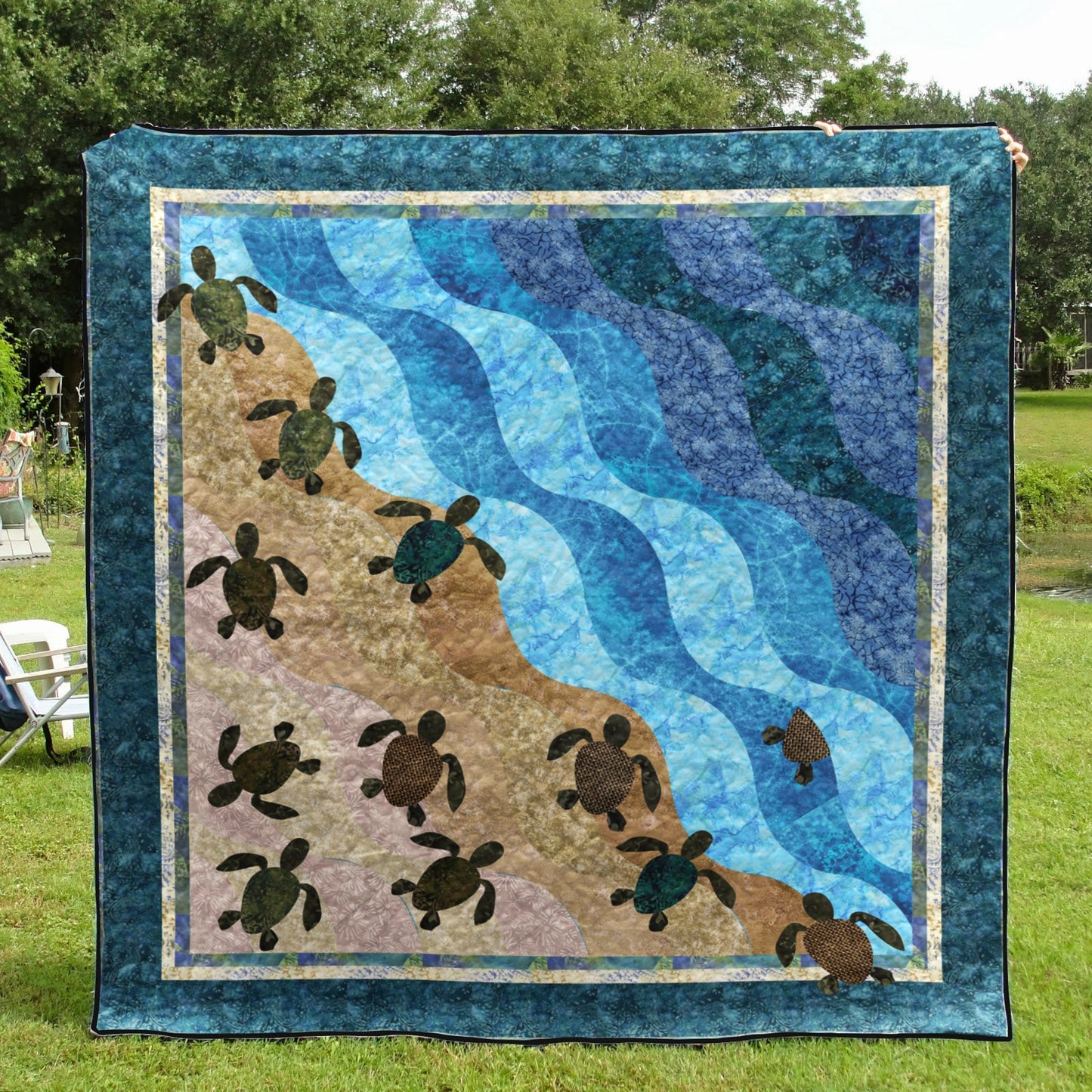 Turtle CLA0910716Q Quilt Blanket