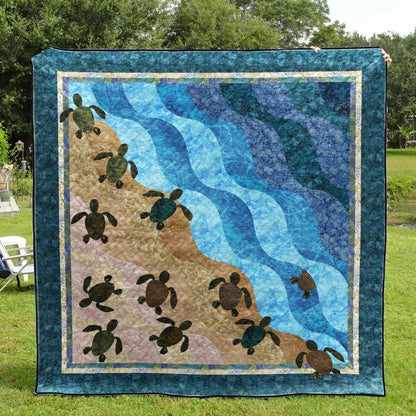 Turtle CLA0910716Q Quilt Blanket