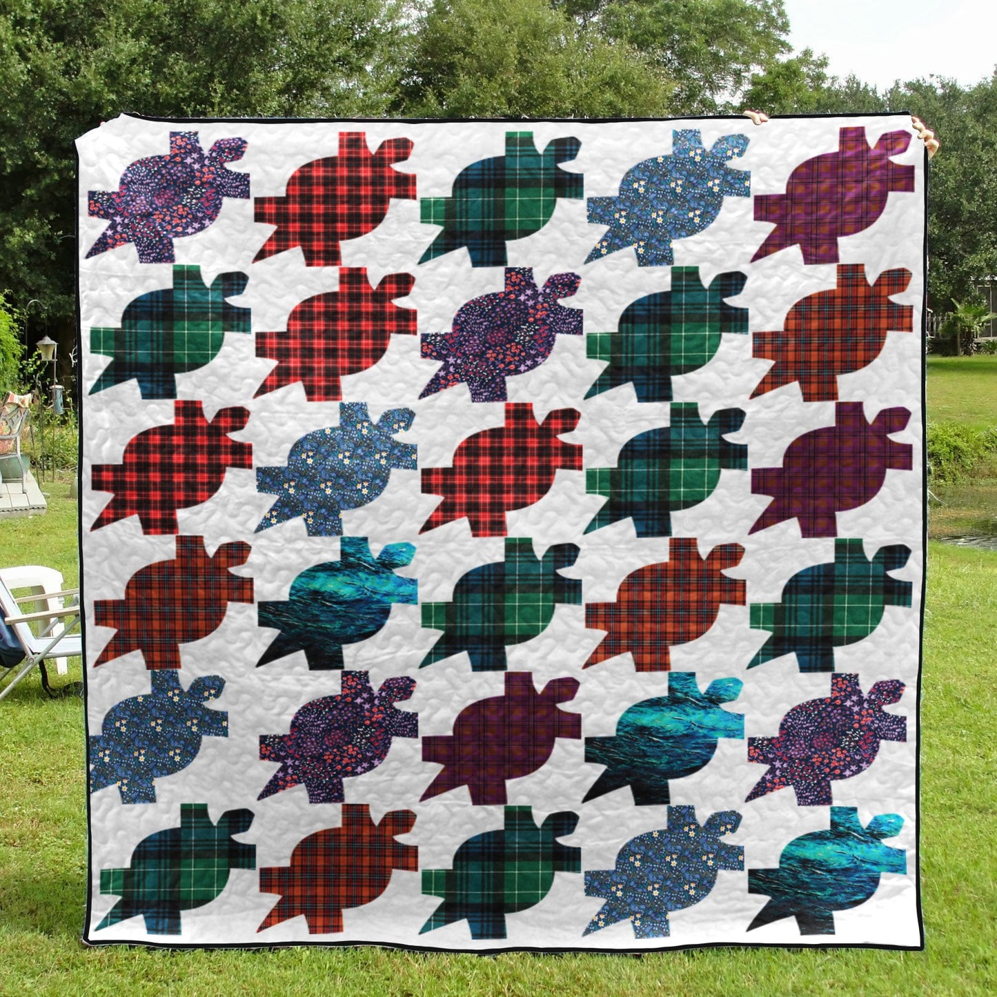 Turtle CLA1110505Q Quilt Blanket