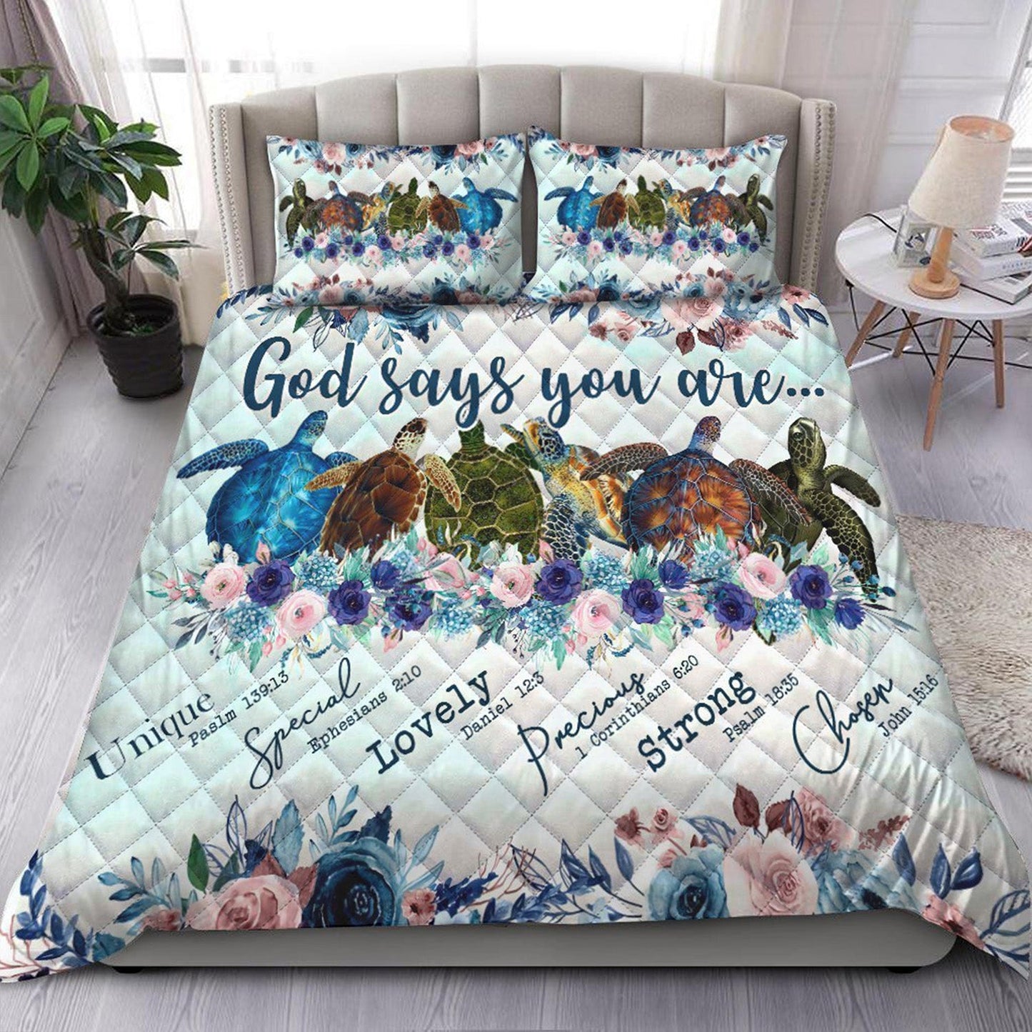 Turtle God Says You Are Quilt Bedding Set ND011007