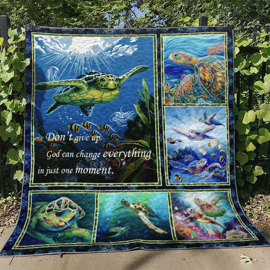 Turtle HN150725 Quilt Blanket