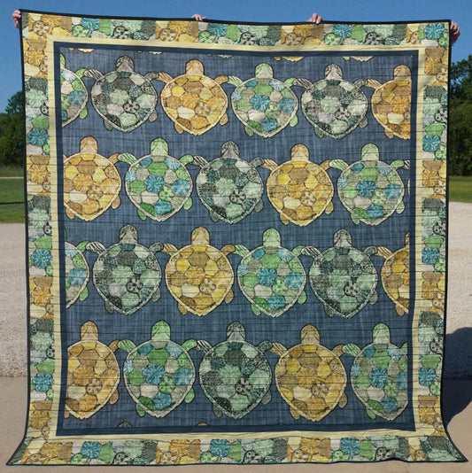 Turtle TU120702A Quilt Blanket