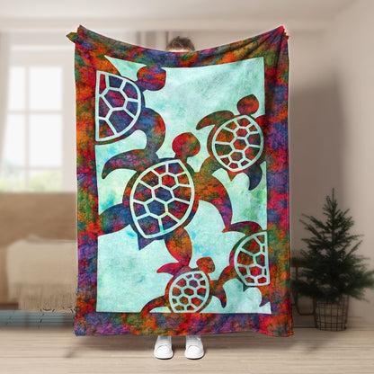 Turtle BL170865F Sherpa Fleece Blanket